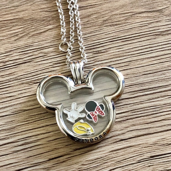 Pandora Disney Locket Chain 3 Charms 